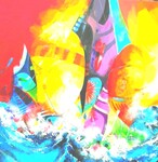 La f&ecirc;te &agrave; Quiberon - 60F (130x97 cm)