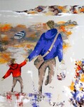 Retour de p&ecirc;che &agrave; Erdeven - 30F (92x73 cm)