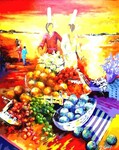 March&eacute; &agrave; Roscoff - 30F (92x73 cm)