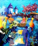 March&eacute; &agrave; Chateaugiron - 15F (65x54 cm)