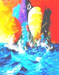 F&ecirc;tes &agrave; La Trinit&eacute; sur Mer - 30F (92x73 cm)
