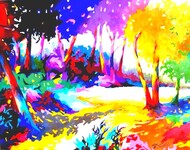 La for&ecirc;t de Camors - 30F (92x73 cm)
