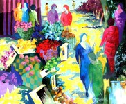 March&eacute; &agrave; Pluvigner - 40F (100x81 cm)