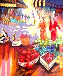 March&eacute; &agrave; Pont l'Abb&eacute; - 15F (65x54 cm)