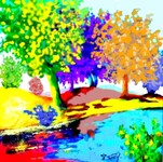 9 Du c&ocirc;t&eacute; d'Hennebont - 60x60 cm