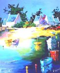 Bord de mer au Bono - 15F (65x54 cm)