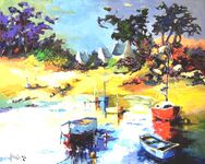 La f&ocirc;ret Fouesnant - 30F (92x73 cm)
