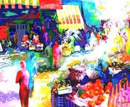 March&eacute; &agrave; Brest - 40F (100x81 cm)