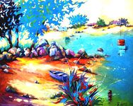La c&ocirc;te &agrave; Tr&eacute;guier - 40F (100x81 cm)