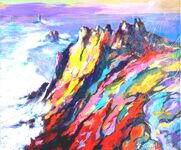 La pointe du Raz - 15F (65x54 cm)