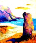Le menhir de Crozon - 20F (73x60 cm)