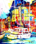 Le vieux port de Paimpol - 15F (65x54 cm)
