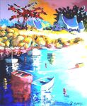 La c&ocirc;te &agrave; Ploubazlanec -20F (73x60 cm)