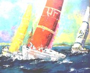R&eacute;gates &agrave; B&eacute;nodet - 40F (100x81 cm)